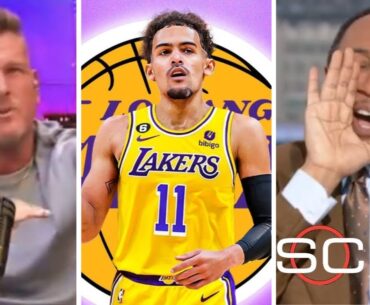 "FIRST TAKE: Lakers Plotting Trae Young-AD Duo Post-LeBron Era? Stephen A. Weighs In"