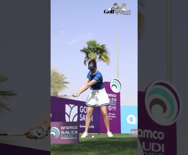 Georgia Hall at 2024 Aramco Saudi Ladies International #golfdigestme #golf #golfswing #aramco