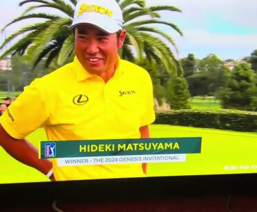 Hideki Matsuyama wins the Genesis Invitational 2024 - 9th PGA Tour win  ⛳️🎊🎉 2-18-24