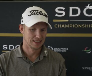 Pieter Moolman Thursday Interview Day 1 2024 SDC Championship © DP World Tour