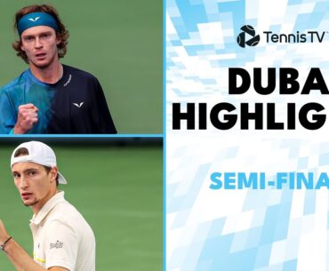 Rublev vs Bublik Drama; Medvedev Faces Humbert | Dubai 2024 Semi-Final Highlights