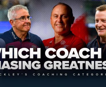 Which coach is chasing GREATNESS? Nathan Buckley categorises every coach ahead of the 2024 season.