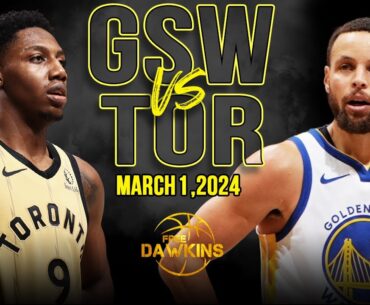 Golden State Warriors vs Toronto Raptors Full Game Highlights | March 1, 2024 | FreeDawkins