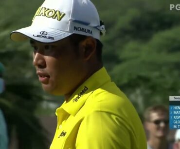 Hideki Matsuyama firing at flags for 10 minutes and 8 seconds...
