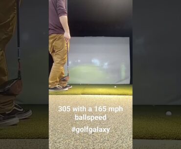 305 at golf Galaxy today. 165 exit speed