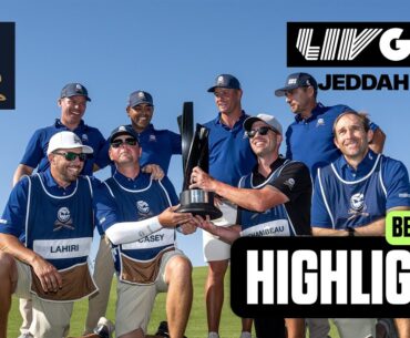 HIGHLIGHTS: All The Best Shots From Crushers GC's Win | LIV Golf Jeddah