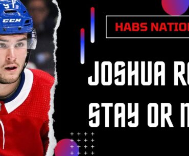 Canadiens' Joshua Roy: Should he stay or return to Laval?