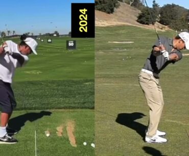 Anthony Kim Slow Motion Swing Liv 2024 vs 2012 PGA Comparison | Down the Line