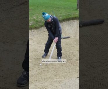 My technique for compact sand...  #release1 #golf #dangrievegolf