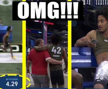NFL Combine: Draft's No. 1 CB Blows His Groin OFF running a BLISTERING TIME! | 4.28 OFFICIAL!