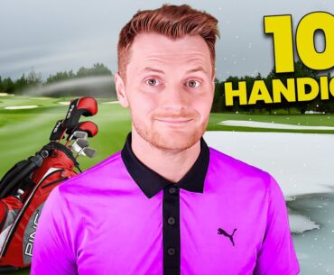 10 Handicap Golfer Plays in Extreme Weather! [Every Shot]