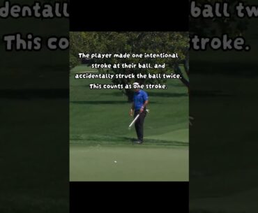 Accidentally Hitting Ball Twice - Golf Rules Explained