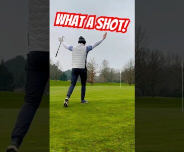 INCREDIBLE 40ft Hole Out! #golfhole #golfswing #golf #shorts #trending #par3