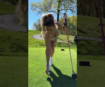 Amazing Golf Swing you need to see | Golf Girl awesome swing | Paige Spiranac