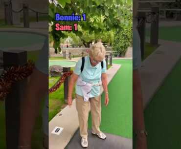 Soccer Mini Golf Match with Grandma!!