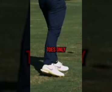 The longest drivers in golf all do this with their toes?!😳 #shorts #golf