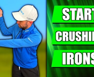 Hitting Behind the Golf Ball with Irons - Try This Simple Golf Tip