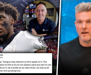 Michael Thomas Calls Out Reporter For "Trying To Lower Player's Value" | Pat McAfee Reacts