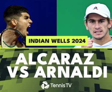 Carlos Alcaraz Begins Title Defence vs Arnaldi! | Indian Wells 2024 Highlights