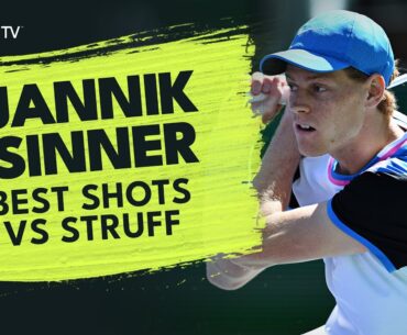 Jannik Sinner's Best Shots vs Jan-Lennard Struff | Indian Wells 2024