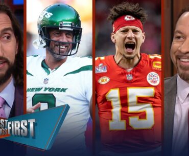 Mahomes restructures deal, Chiefs open $21M in cap space, Rodgers for VP? | NFL | FIRST THINGS FIRST