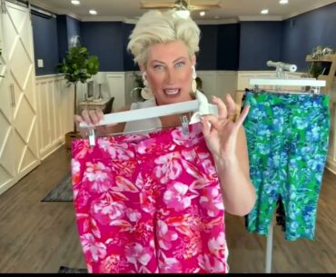 Belle by Kim Gravel Perfect Pique Fresh Picked Floral Capri on QVC