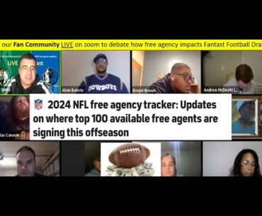 Fantasy Football Mastermind breaking down NFL Free agency impact on Fantasy Drafting for Best Ball