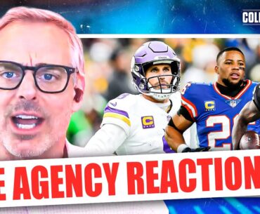 NFL Free Agency Reaction: Kirk Cousins-Falcons, Josh Jacobs-Packers, Saquon-Eagles | Colin Cowherd