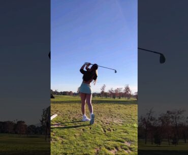 Claire He #golf #golfswing #shorts