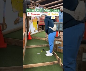 Mini Golf Madness | 3. Steven vs 6. Bella (Hole 16) #minigolf