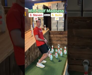 Mini Golf Madness | 3. Steven vs 6. Bella (Hole 13) #minigolf