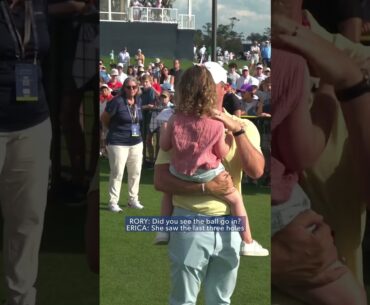 Poppy and Erica were excited to see Rory McIlroy ❤️