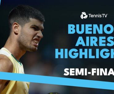 Alcaraz vs Jarry; Diaz Acosta vs Coria in Argentine Derby | Buenos Aires 2024 Semi-Final Highlights