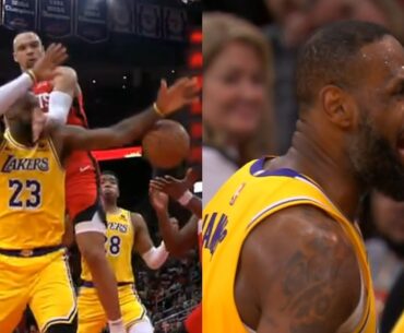 LeBron James heated that Dillon Brooks only got flagrant 1 for hitting him in face 😳