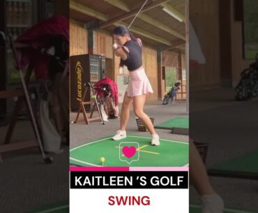 Golf Girl kaitleen shee: Hot Golf Swing with Hot Golf Dress  #ladygolfers #golfgirl #worldclassgolf