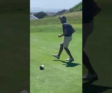 St Francis Links: Professional Heinrich Bruiners enjoys a hole-in-one!