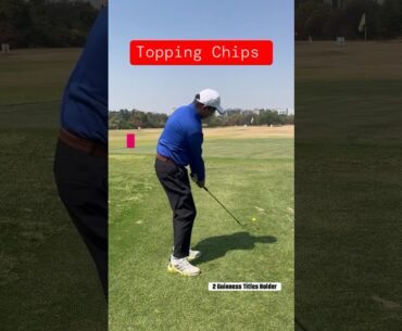 Topping the chips? #golfstagram #trending #viral #golf #influencer #viralvideos #viralreels #golffun