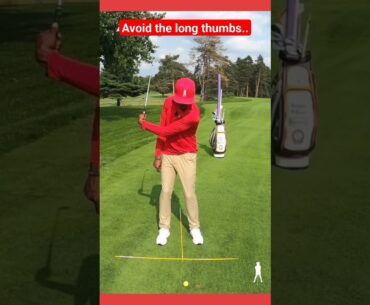 no long thumbs.. #Golf #grip #pga #golfing #golftips #golfswing #for #youtube #shorts #for