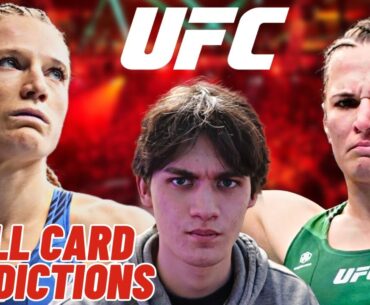 UFC Fight Night Blanchfield vs. Fiorot Full Card Predictions!