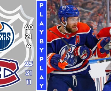 NHL GAME PLAY BY PLAY: CANADIENS VS OILERS