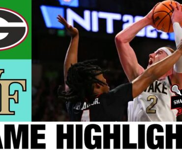 Wake Forest vs Georgia Highlights | 2024 NCAA Men's Basketball Championship | College Basketball
