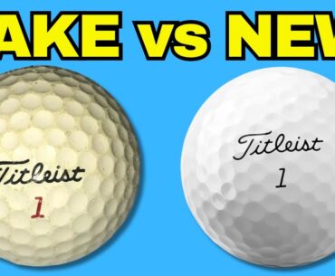 Cutting Open Lake Balls vs New Golf Balls - What's Inside? (Titleist TRU-FEEL)