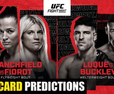 UFC Atlantic City Blanchfield vs. Fiorot Full Card Predictions