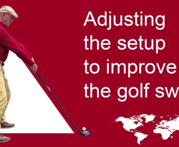 Adjusting the setup (position in front of the ball) to improve the golf swing (ENG MONDE)