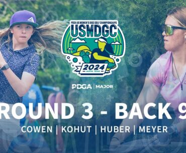 2024 U.S. Women's Disc Golf Championships FJ15 R3B9 | Cowen, Kohut, Huber, Meyer