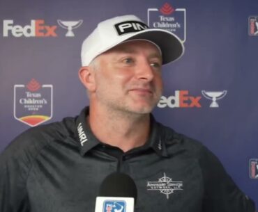 David Skinns Saturday Flash Interview 2024 Texas Children's Houston Open © PGA Tour