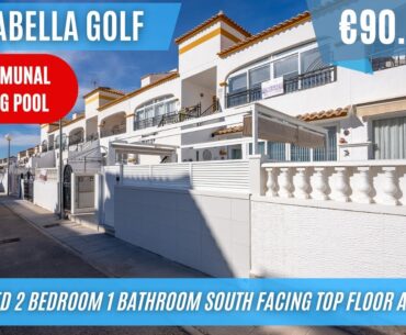 Renovated 2 Bedroom South Facing Top Floor Apartment in Vistabella Golf - €90.000