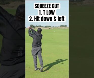 How to hit a squeeze cut #shorts #golfshorts #bandondunes