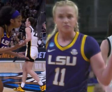 LSU players hilarious reaction to Caitlin Clark hitting these 3's on them 😂