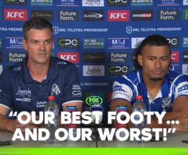 "Relief to get away with it, in the end!" | Bulldogs Press Conference | Fox League